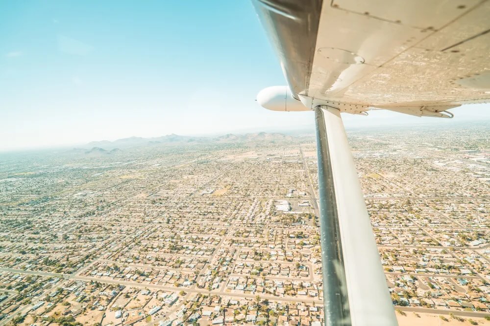 Grand Canyon Las Vegas aerial departure showing the route-saving appeal of air tours