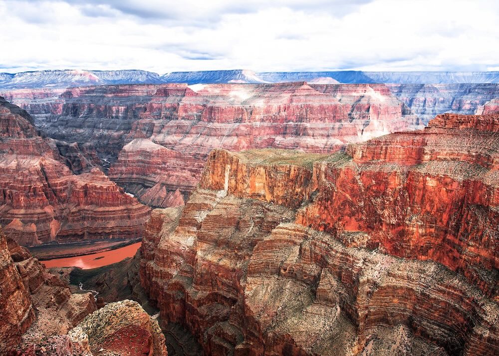 Grand Canyon West Rim view with dramatic cliffs and accessible overlook scenery