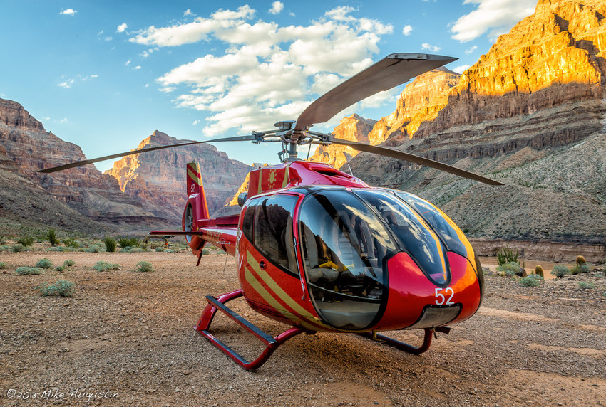 West Rim Helicopter with Canyon-Floor Landing in Grand Canyon air tours