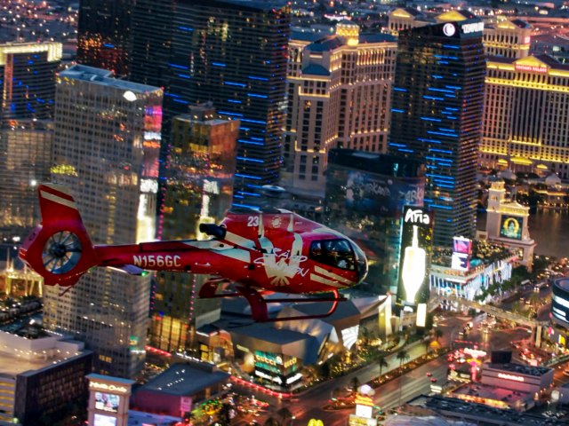 Las Vegas Neon Night Flight with Neon Museum Experience in Grand Canyon air tours